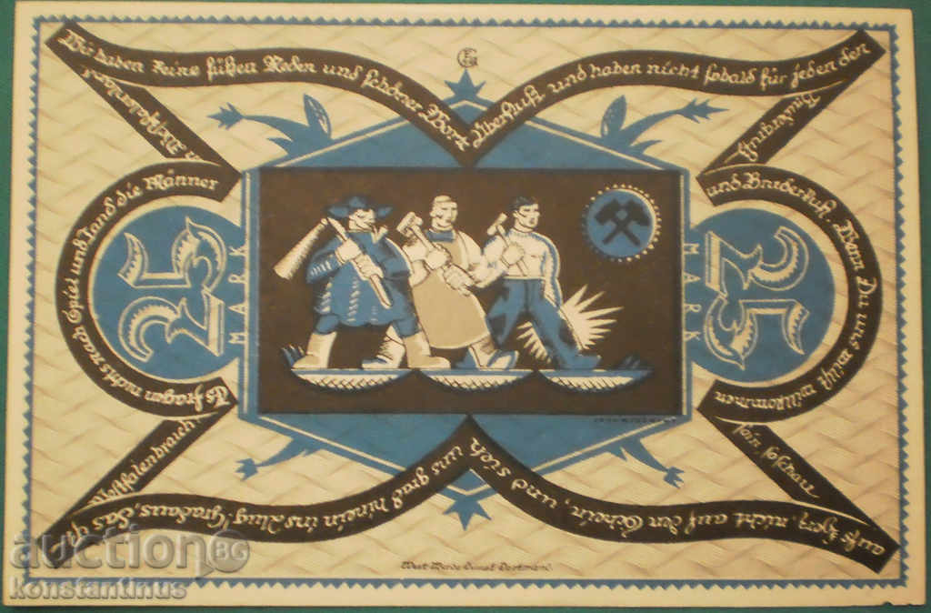 Germania Varietate Dortmund 25 Marki 1922 UNC Rare cu preț € 8.18 | 16.00 BGN