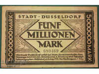 Germany Düsseldor 5,000,000 Marki 1923 VF + Rare