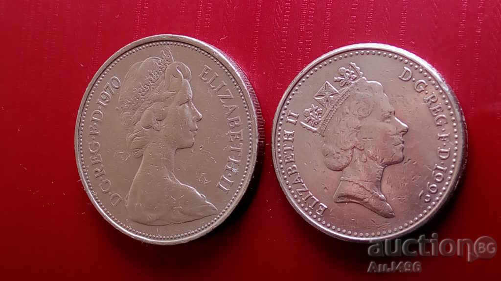 Lot de Marea Britanie 2 x 10 pence - 5