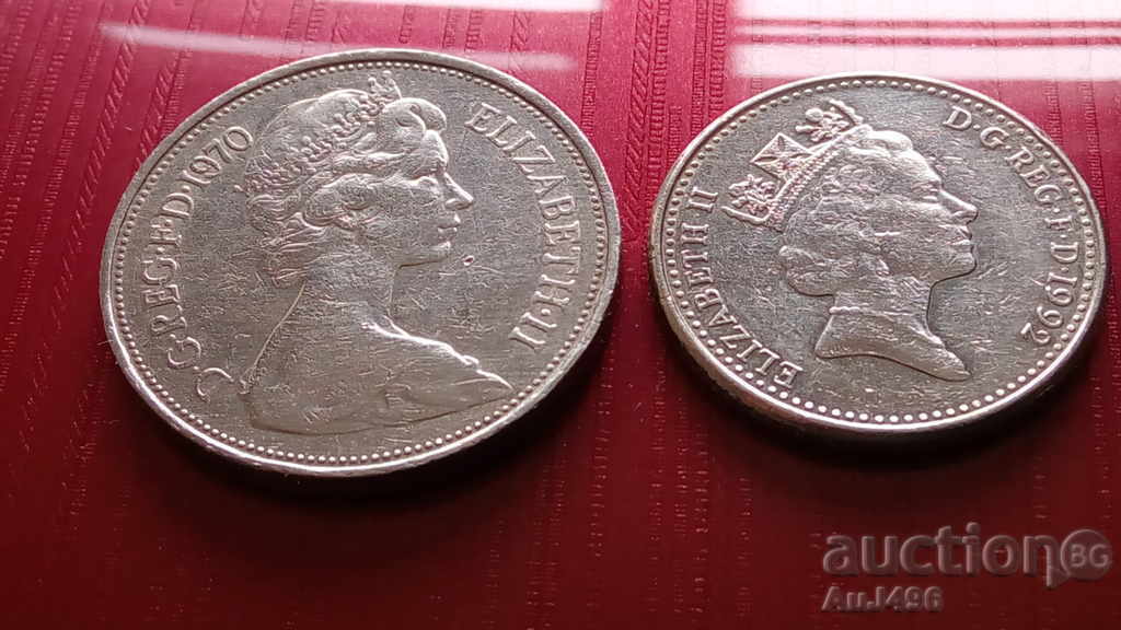 Lot of Great Britain 2 x 10 pence