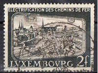 1956 Luxemburg. Electrificarea căilor ferate.
