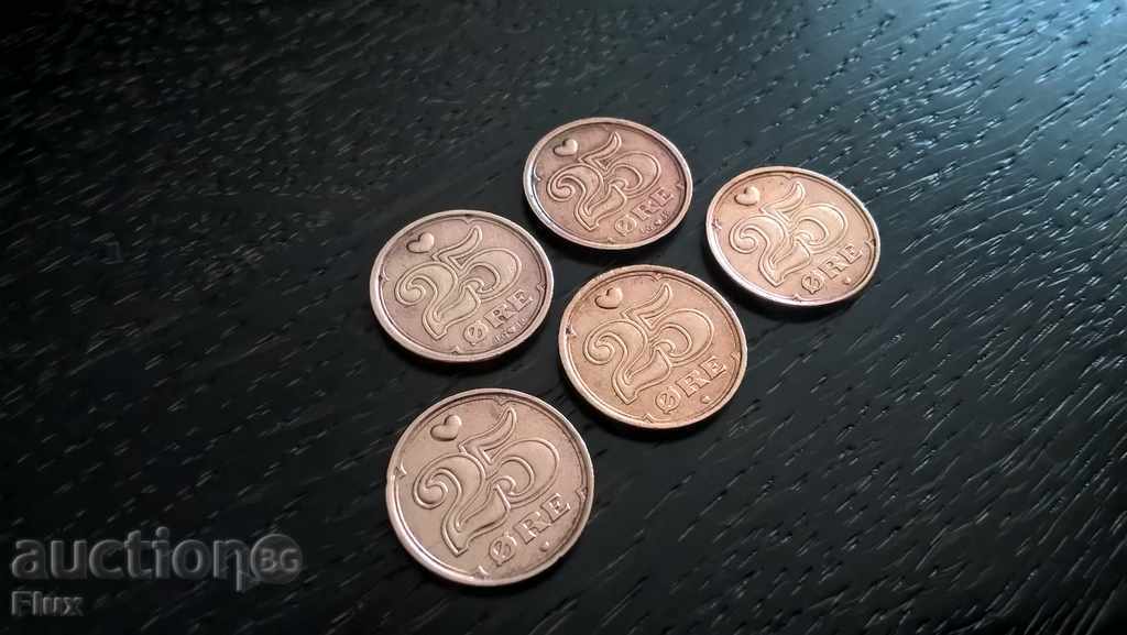 Лот монети - Дания - 25 оре | 1990г. - 2006г.