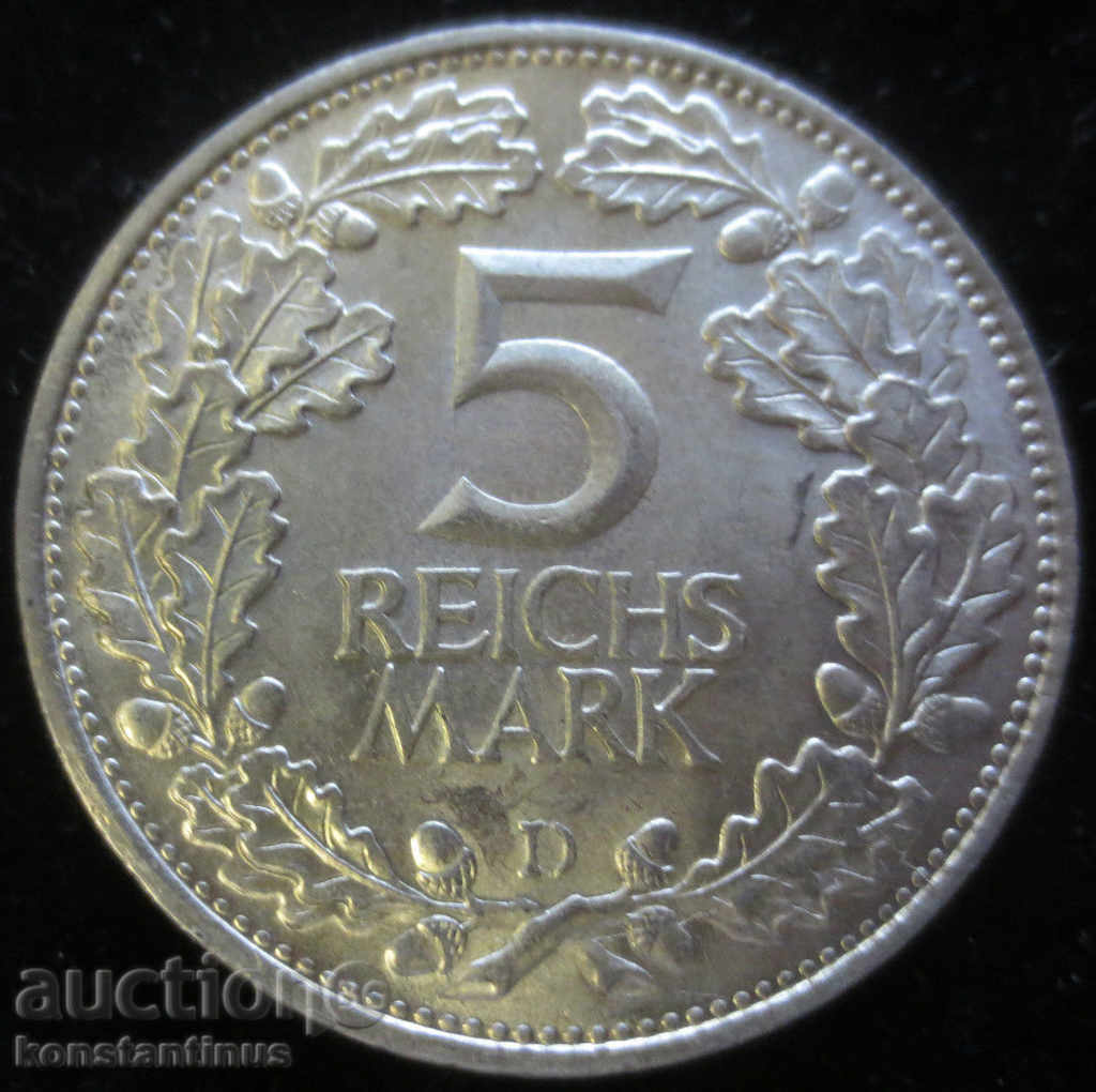 Germania 5 Marci 1925 D Rare UNC cu preț € 115.04 | 225.00 BGN
