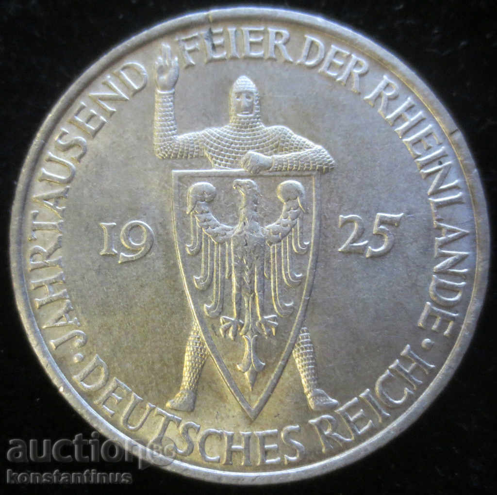 Germany 5 Marks 1925 D Rare UNC