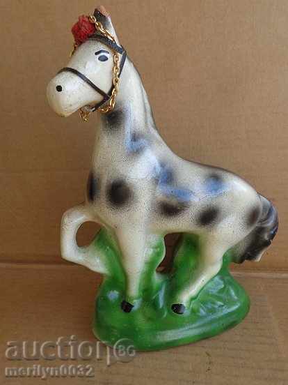 Ceramic horse figure, statuette figure plastic