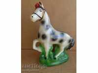 Ceramic horse figure, statuette figure plastic