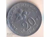 Malaysia 20 cents 1997