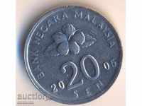 Malaezia 20 de cenți 2005
