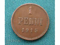 Rusia - Finlanda 1 Penny 1915 UNC Rare