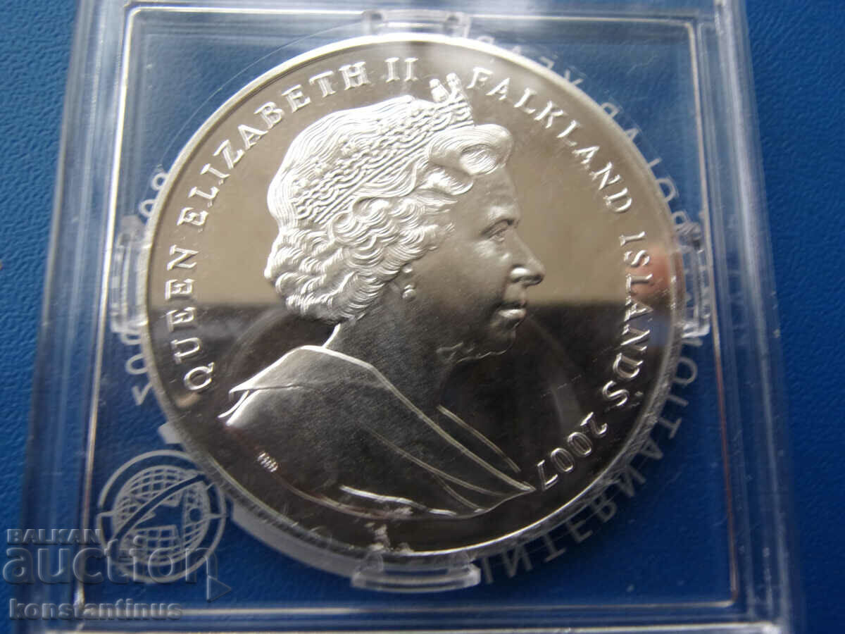 Livrarea Falkland 1 Krone 2007 UNC Foarte rar Livrarea Falkland 1 Krone 2007 UNC Foarte rar