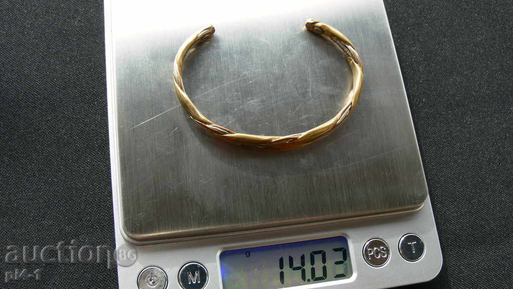 Аукцион Стара позлатена гривна за кръвно Аукцион Стара позлатена гривна за кръвно