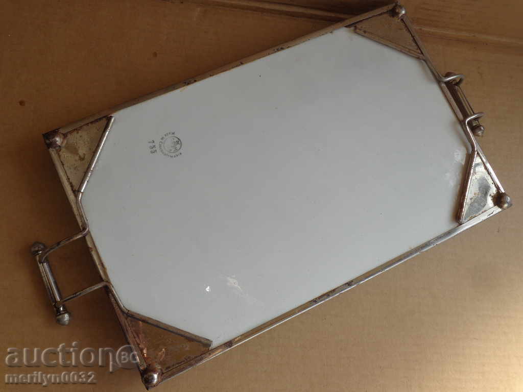 Auction Old tray, porcelain, early 20th century tea Auction Old tray, porcelain, early 20th century tea