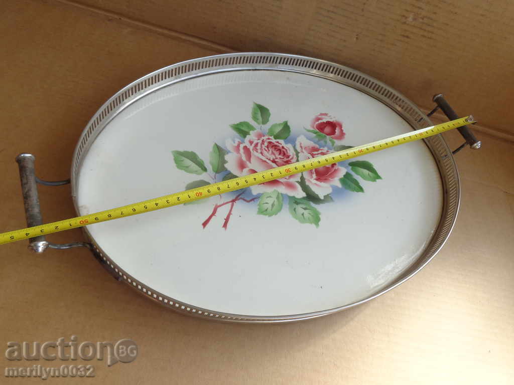 Old tray, porcelain, early 20th century tea - 7 Old tray, porcelain, early 20th century tea - 7