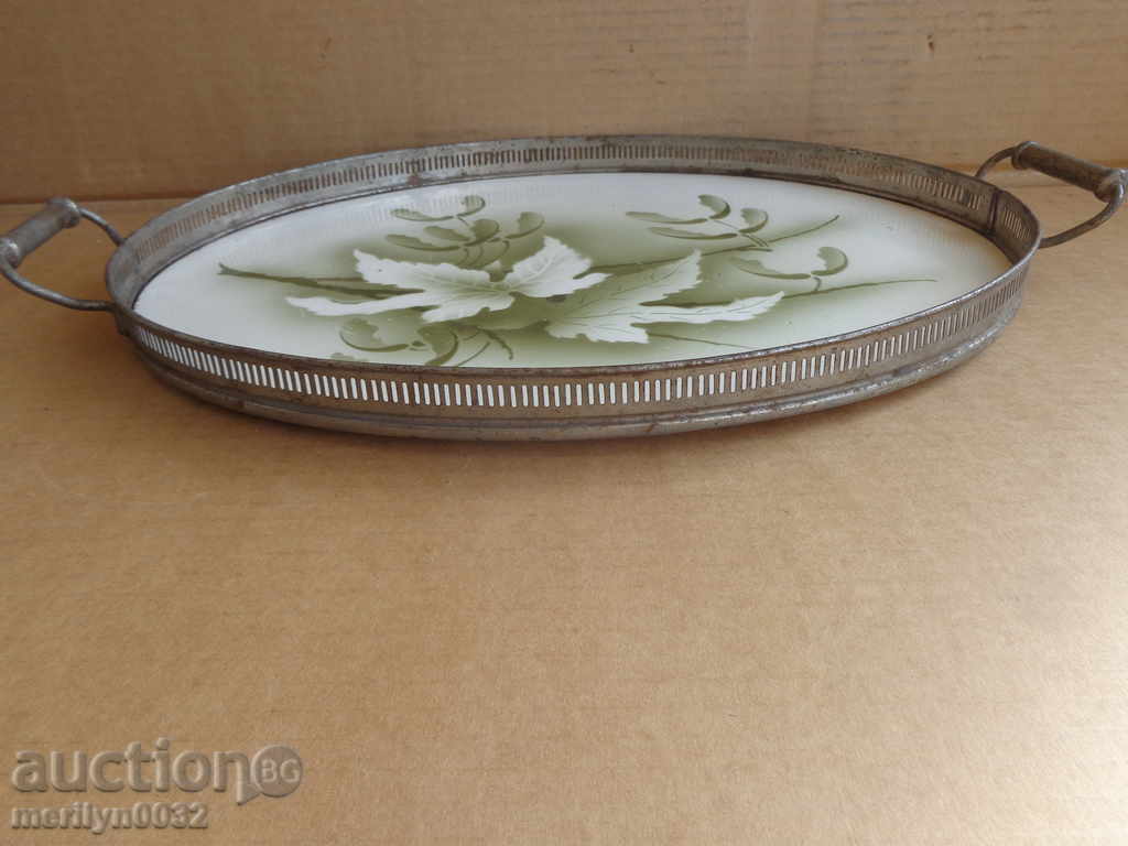 Old tray, porcelain, early 20th century tea - 6 Old tray, porcelain, early 20th century tea - 6
