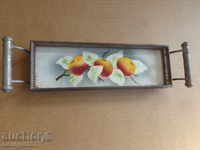 Old tray, porcelain, early 20th century tea