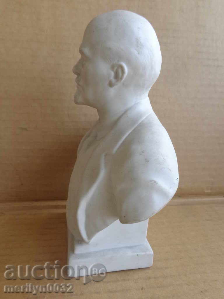 Porcelain bust Lenin, figure, plastic, porcelain statuette - 7 Porcelain bust Lenin, figure, plastic, porcelain statuette - 7