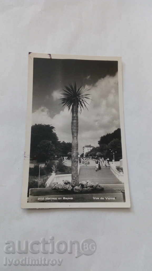 Пощенска картичка Варна Изглед 1959