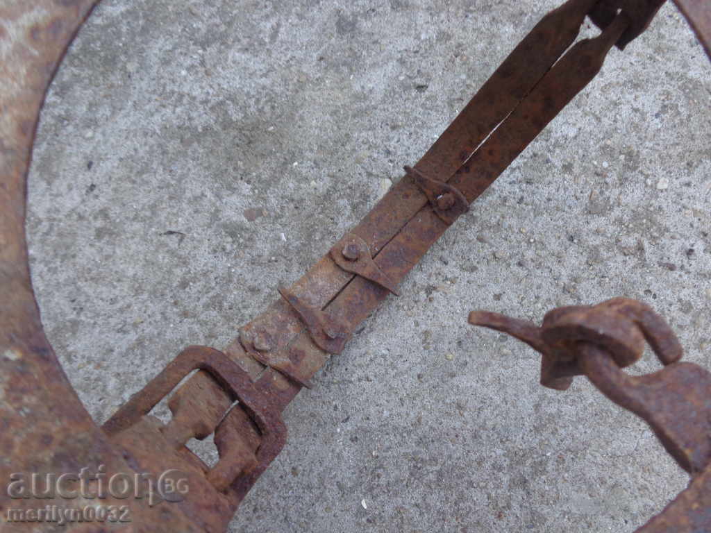 Old hand forged trap, wrought iron with price 55.00 BGN | € 28.12
