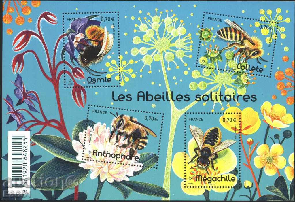 Μέλισσες Καθαρίστε μπλοκ Πανίδας του 2016 από τη Γαλλία