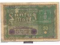 Германия 50 марки 1919 година