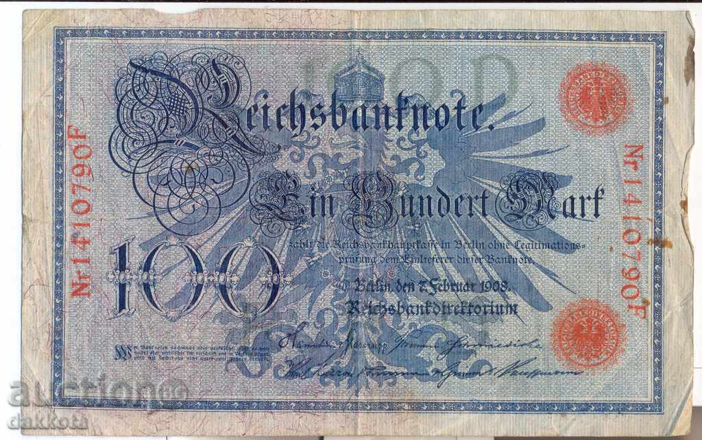 Германия 100 марки 1919 година