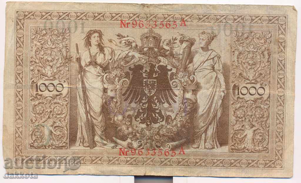 Germany 1000 marks 1910 year with price 3.90 BGN | € 1.99 Germany 1000 marks 1910 year with price 3.90 BGN | € 1.99