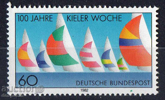 1982. ГФР. 100 г. платноходна регата в Киел.