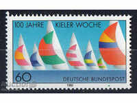 1982. FGR. 100 de ani care navighează Regatta în Kiel.