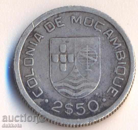 Mozambic 2.5 escudos 1935 de argint