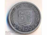 Mozambic 2.5 escudos 1935 de argint