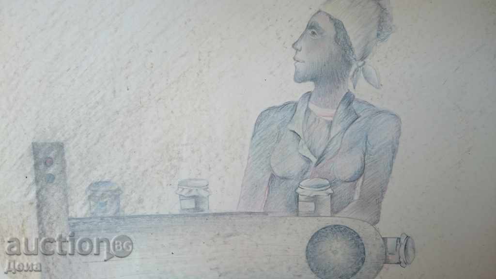 Pencho Penchev, Drawing 1984 - 7 Pencho Penchev, Drawing 1984 - 7