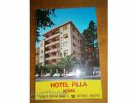 carte de HOTEL Pilla ROMA - ROMA - ITALIA - 70s