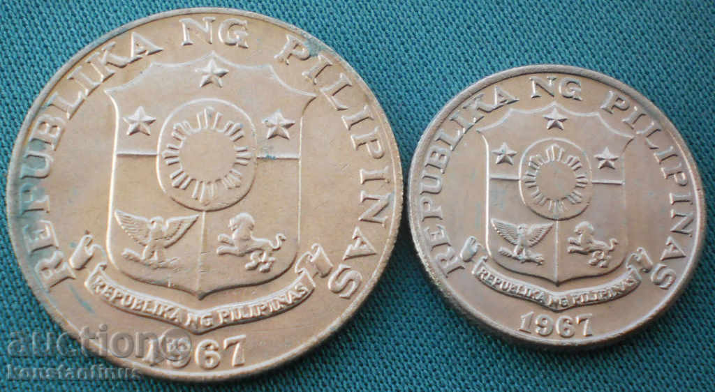 Philippines Set 5, 10, 25, 50 Centavo 1967 Rare - 6 Philippines Set 5, 10, 25, 50 Centavo 1967 Rare - 6