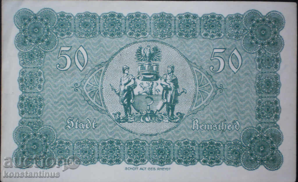 Germany 50 Mark 1918 UNC Rare with price € 10.23 | 20.01 BGN Germany 50 Mark 1918 UNC Rare with price € 10.23 | 20.01 BGN