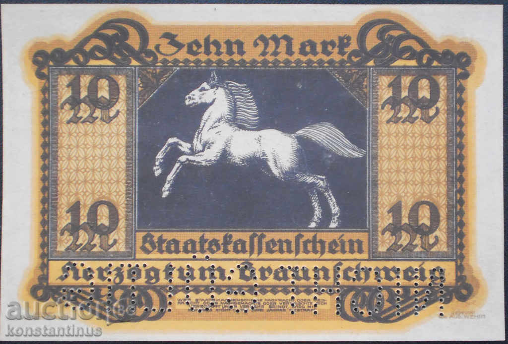 Германия  10   Марк 1918 UNC  Rare