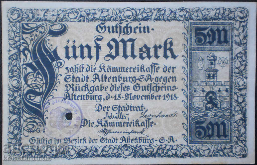 Germania 5 martie 1918 UNC Rare cu preț € 7.67 | 15.00 BGN