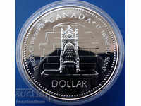 Canada 1 Dollar 1977 Silver UNC Rare