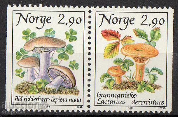 1988. Norvegia. Ciuperci comestibile.