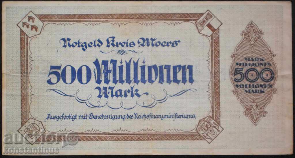 Germany 500,000,000 Mark 1923 Rare with price € 7.67 | 15.00 BGN