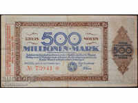 Germany 500,000,000 Mark 1923 Rare