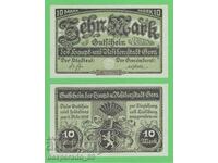 (¯`'•.¸ГЕРМАНИЯ (Gera) 10 марки 1919  UNC¸.•'´¯)