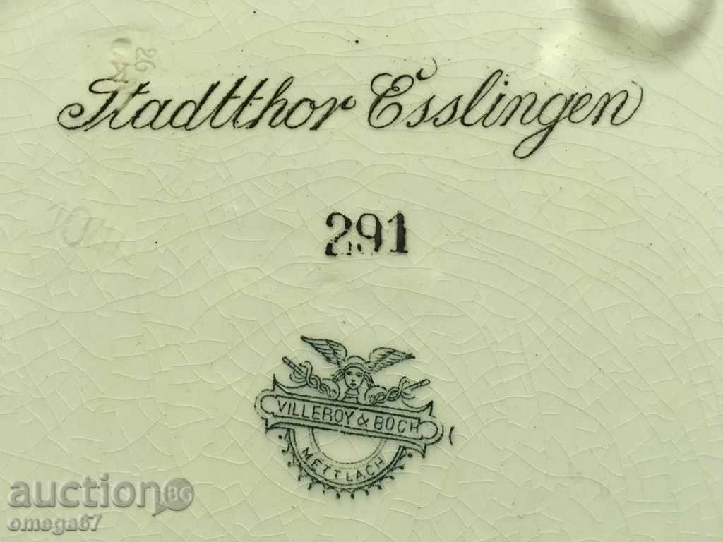 Auction Large wall plate VILLEROY & BOCH-Germany 1 Auction Large wall plate VILLEROY & BOCH-Germany 1