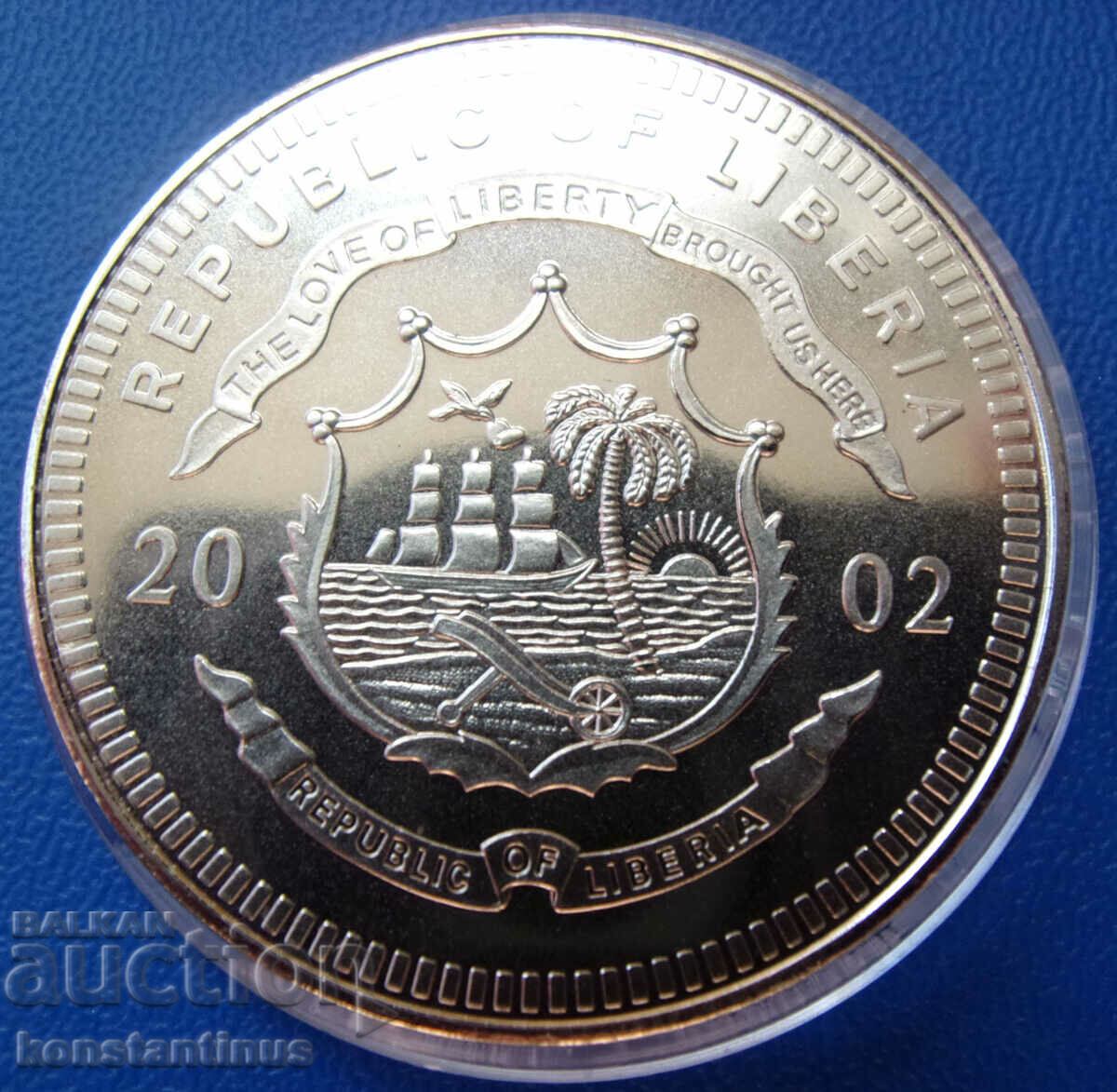 Liberia 10 Dolari 2002 UNC Rare cu preț € 12.78 | 25.00 BGN