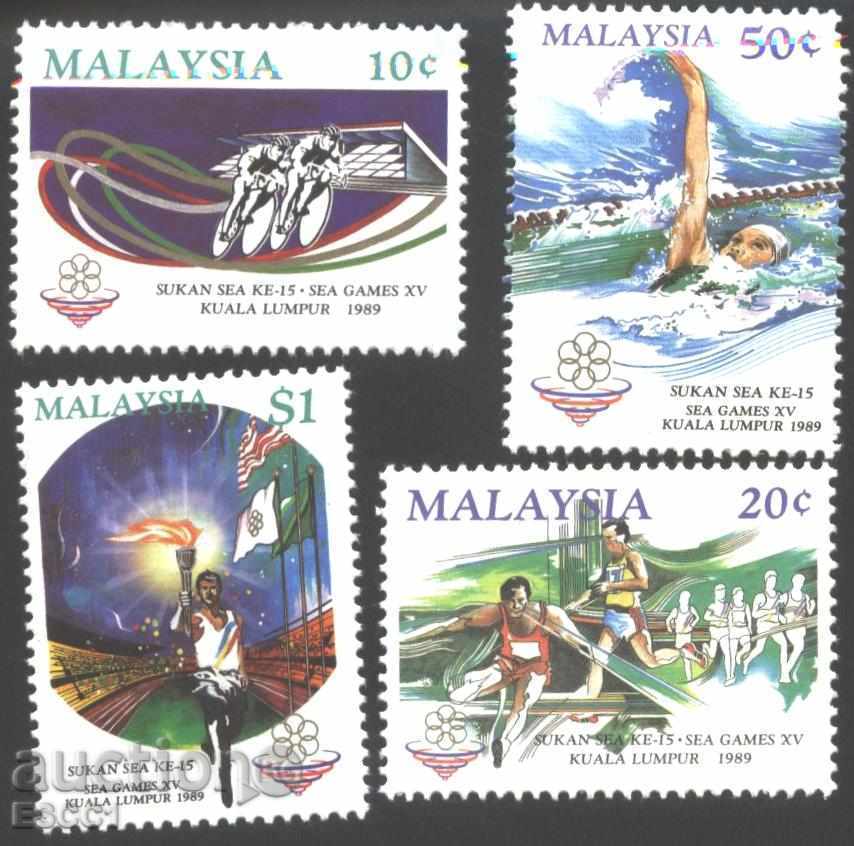 Чисти марки Спорт 1989  от Малайзия