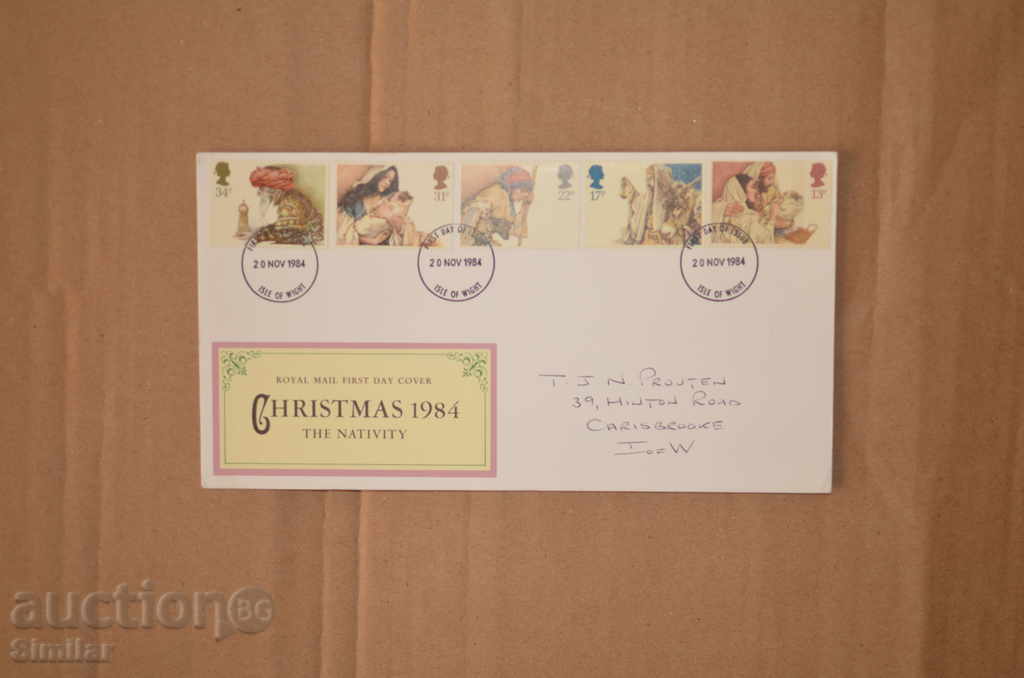 Auction 9 pcs. Envelopes / FDC United Kingdom 1984 - full collection Auction 9 pcs. Envelopes / FDC United Kingdom 1984 - full collection