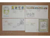 10 pcs. Envelopes / FDC United Kingdom 1980 - full collection