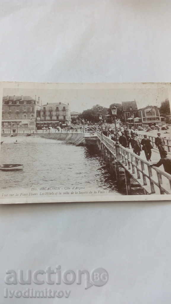 Пощенска картичка Arcachon Vue sur la plageThiers