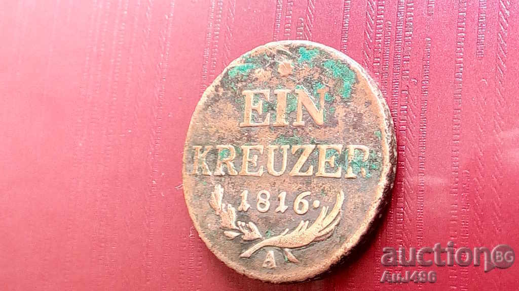 Delivery of EIN KREUZER 1816 (XF) *