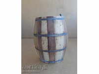 Old pepper, barrel, keg, bucket, vase, wooden