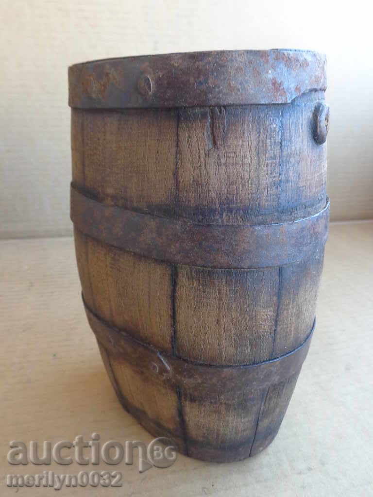 Old pavour, wooden, bake, crinkle, bushel, barrel, flask